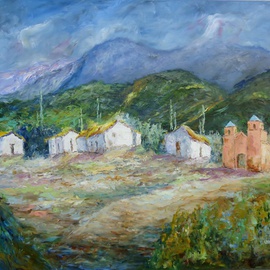 Cecilia Revol Nunez: 'DESPERTAR DE LOS COLORES', 2014 Oil Painting, Landscape. Artist Description:                                                                Figurative Painting of North of Argentina, its people and customs. Oil on canvas with painting knife.                                                               ...