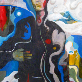 David Cuffari: 'Hollow Man', 2011 Acrylic Painting, Abstract Figurative. 