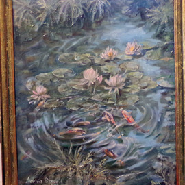 Marina Stewart: 'fascinated', 2018 Oil Painting, Garden. Artist Description: oil painting on canvas, framed ...