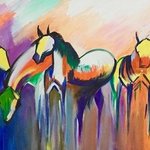 four horses By Damini Grover