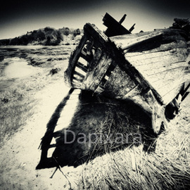 Fine Art Photography Dapixara: 'Black and White Photography', 2008 Black and White Photograph, Abstract Landscape. Artist Description:  Black and White Photography. Pinhole shipwreck. 