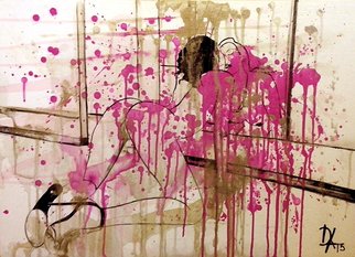 Dariya Afanaseva: 'if it is the reflection', 2015 Acrylic Painting, Erotic.  canvas board/ acrylic 50cm x 70cm 2015      ...