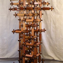 Dave Martsolf Artwork Intimacy, 2014 Wood Sculpture, Architecture