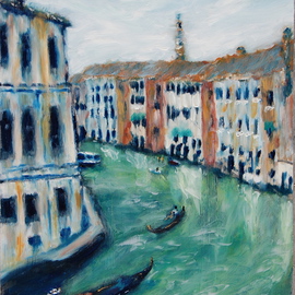 Venice waterway By David Rocky Aguirre