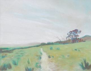 David Eric Gordon: 'Landscape with Path', 2009 Pastel, Landscape.  pastel on paper ...
