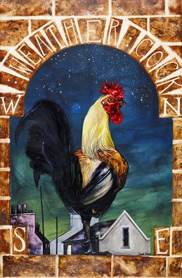 Artist: David Evans - Title: weathercock i - Medium: Watercolor - Year: 2016