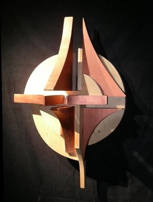 Artist: David Chang - Title: Light Reach - Medium: Wood Sculpture - Year: 2004