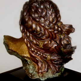 Dawn Feeney Artwork Amaquua back view, 2005 Bronze Sculpture, Mystical