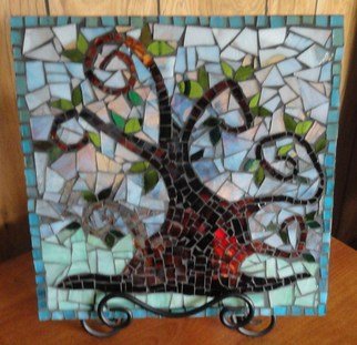 Debbie Murrell: 'My Tree', 2012 Glass, Trees.    Glass on Glass Mosaic.  All hand cut glass.  The tree I remember most.  ...