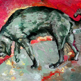 Basha Aziz: 'mongrel', 2010 Oil Painting, Other. Artist Description:   oil on canvas  ...