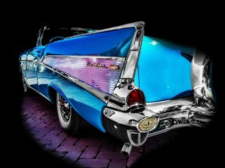 Dennis Gorzelsky: 'a fin out of water', 2018 Digital Photograph, Transportation. At a car show in Fort Collins, CO, this oldie but goodie popped out from the crowd for me. ...
