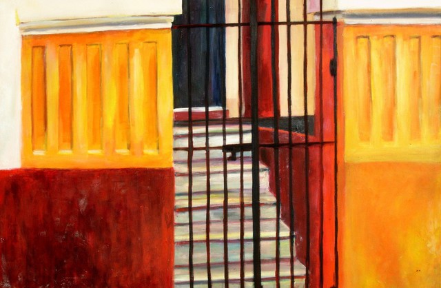 Artist Denise Derviche. 'Escada01' Artwork Image, Created in 2008, Original Collage. #art #artist