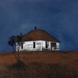 Denny Moers: 'Prairie Dwelling 1', 1995 Other Photography, Abstract Landscape. Artist Description:  This is a archival pigment print from an original silver chloride darkroom based photographic monoprint. Visit my website for more process info. ...