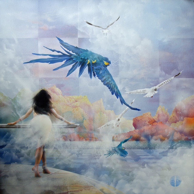 Derek Dey  'The Dreamtime', created in 2015, Original Painting Acrylic.