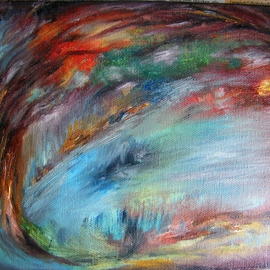 Dilek Degerli: 'autumn', 2012 Oil Painting, Abstract Landscape. Artist Description:      oil on canvas    oil on canvas      ...