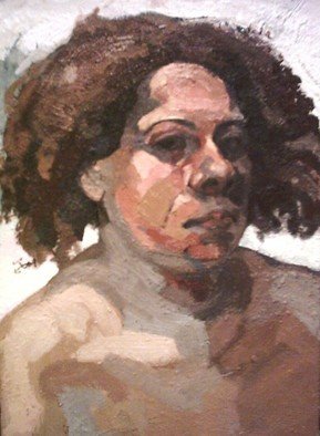 Artist: Dina Elsayed Imam - Title: portrait - Medium: Oil Painting - Year: 2007