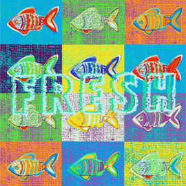 James Dinverno: 'Fresh', 2000 Mixed Media, Fish. Artist Description:  Mixed Media Artwork offered as a Signed Limited Edition ( 150) Giclee Canvas Print. ...