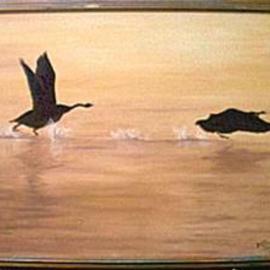 Dorothy Nuckolls: 'Morning Flight', 2000 Oil Painting, nature. Artist Description: oil on canvas, Gold wood frame...