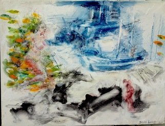 Dimitri Lazaroff: 'the fishermans bride', 2015 Other Painting, Seascape. sea, fishermen, bride, love...