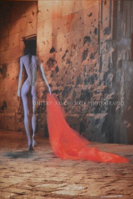 Dmitry Savchenko: ' Night  Barcelona  Limited Edition', 2015 Color Photograph, nudes.  Artwork from the series  Barcelona A natural photo made with the special photography technique . Not Photoshop, not collage and etc. Created with natural light from the night lanterns and lamps + flash lighting. The year since creation - 2015. The Gothic Quarter. BarcelonaLimited edition 3/ 100, printed on canvas, numbered and...