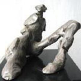 Domingo Garcia Artwork Reclined Figure, 1980 Bronze Sculpture, Nudes