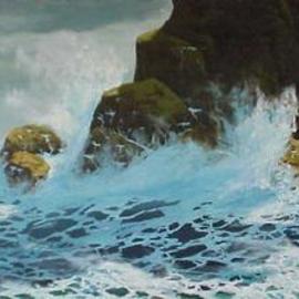 Donald Neff: 'Wave', 2001 Acrylic Painting, Seascape. 