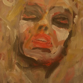 D. R. Redner: 'BLOODSHOT BLOND', 2013 Acrylic Painting, Figurative. Artist Description:  BLOODSHOT BLOND    ...