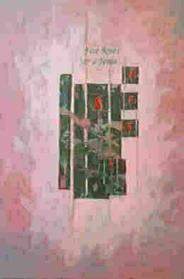 Donna Gallant: 'Five roses and a fence', 2003 Acrylic Painting, Floral.  A departure from tradition rose paintings. ...