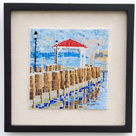Jerry Reynolds: 'Northport Dock', 2011 Mosaic, Beauty. Artist Description:  Mosaics are all one of a kind hand made to order. Each mosaic is an authentic piece of art unique to itself. No two mosaics are ever alike.  ...