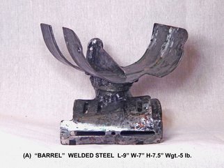 Artist: Bob Dornberg - Title: BARREL copyright  - Medium: Steel Sculpture - Year: 2016