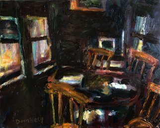 Artist: Bob Dornberg - Title: breakfast room - Medium: Oil Painting - Year: 2019