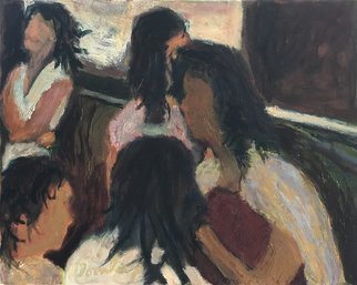Artist: Bob Dornberg - Title: hall girls - Medium: Oil Painting - Year: 2020