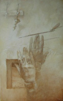 Doru Cristian Deliu: 'interior2', 2016 Oil Painting, Spiritual.     interior, symbol, equilibrium     ...