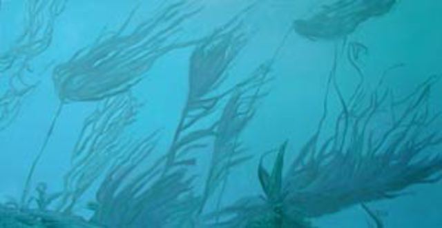 Artist Donna Schaffer. 'Sea Surge In The Kelp Forest' Artwork Image, Created in 2002, Original Painting Oil. #art #artist