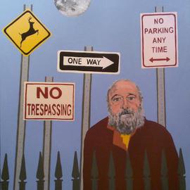 Daniel Topalis: 'walking aimlessly', 2012 Acrylic Painting, People. Artist Description:  panting acrylic canvas people ...