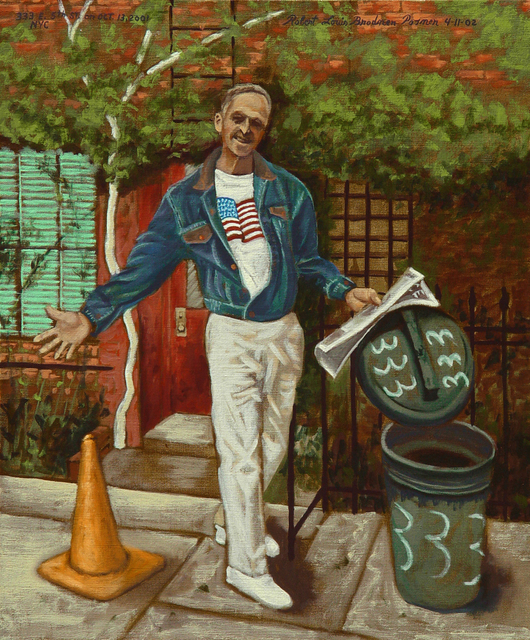 Artist Lou Posner. '333 E 5th Street New York City Oct 13 2001' Artwork Image, Created in 2002, Original Other. #art #artist