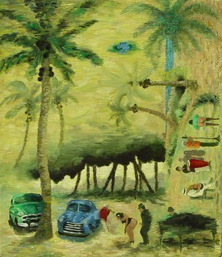 Artist: Lou Posner - Title: Buena Vista Social Club I - Medium: Oil Painting - Year: 1999