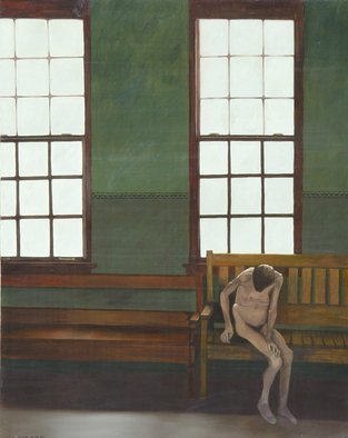 Artist: Lou Posner - Title: Despair - Medium: Oil Painting - Year: 1984