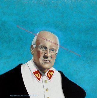 Artist: Lou Posner - Title: Dick Cheney The Dominatrix Entered His Office with Complete Confidence - Medium: Oil Painting - Year: 2007