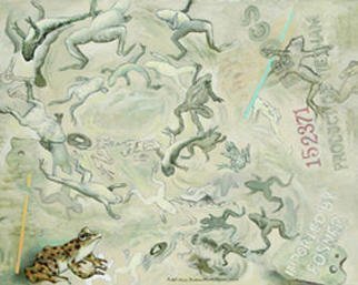 Artist: Lou Posner - Title: Frogs II - Medium: Oil Painting - Year: 2003