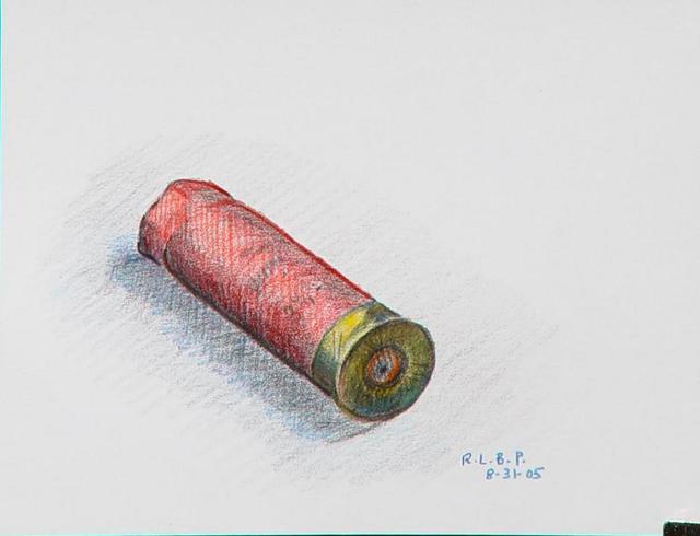 Artist Lou Posner. 'Spent Shotgun Shell' Artwork Image, Created in 2005, Original Other. #art #artist