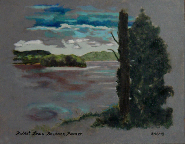 Lou Posner  'The Ohio River At Magnet, Indiana, On June 28, 2015', created in 2015, Original Other.