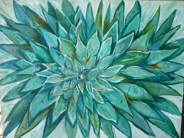 Dune Tencer  'Agave', created in 2014, Original Mixed Media.