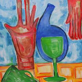 Durlabh Singh: 'Still life with glove', 2012 Oil Painting, Surrealism. Artist Description:          Contemporary, innovatory, colorful, soulful, London, Parliament House.        ...