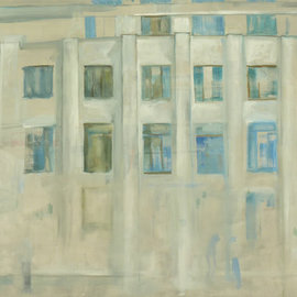 Dusanka Badovinac: 'Windows', 2011 Oil Painting, Abstract Figurative. Artist Description:    painting, art, architecture, windows, building   ...