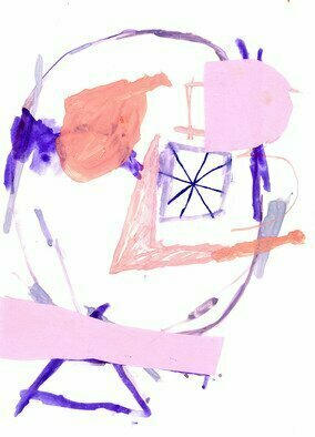Dusan Stosic: 'funny ideas', 2023 Gouache Drawing, Abstract. Original abstract artwork   drawing - gouache and collage on paper . ...