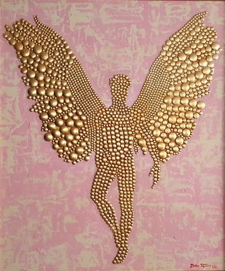 Artist: Dusko Trifunovic - Title: golden angel - Medium: Oil Painting - Year: 2017