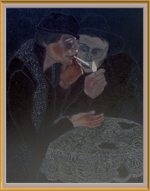 Bozena Dusseau Labedz  'Joint', created in 2014, Original Painting Oil.
