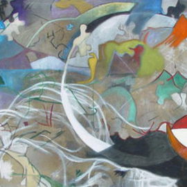 Ignacio Font: 'Katrina', 2006 Oil Painting, Abstract Figurative. 