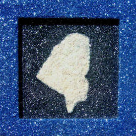 Ignacio Font: 'Woman with Groceries', 2008 Other, Abstract Figurative. Artist Description:  Glitter on Wood ...